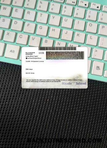 Pobierz USA Rhode Island DL wygląd zdjęcia Tył Próbka makieta