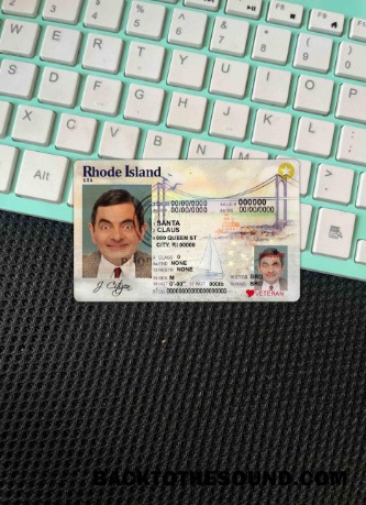 Pobierz USA Rhode Island DL wygląd zdjęcia Przód Próbka szablon