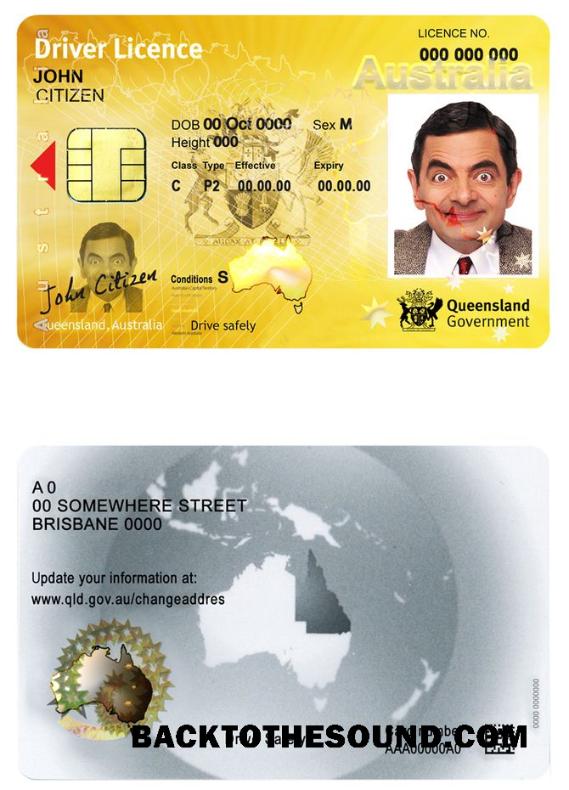 Scarica Australia Queensland state Patente di guida Campione modello