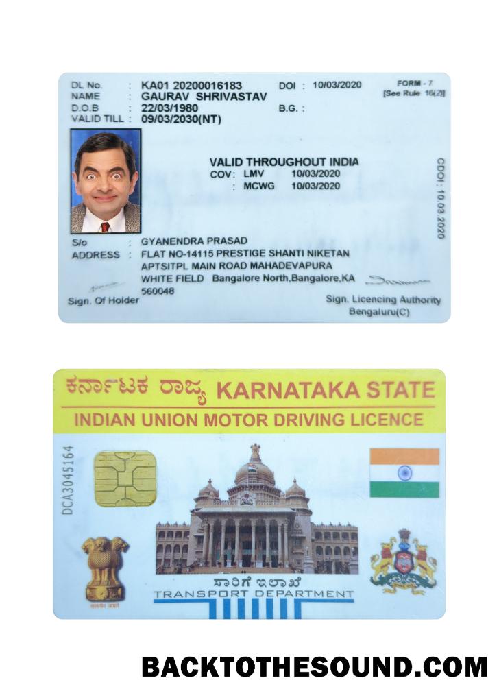 Scarica India Karnataka state motor Patente di guida Campione campione
