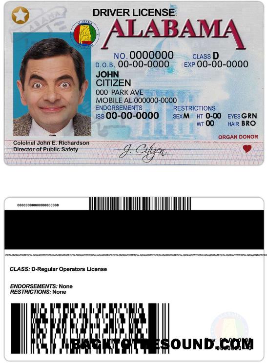 Scarica USA Alabama Patente di guida Campione anteprima