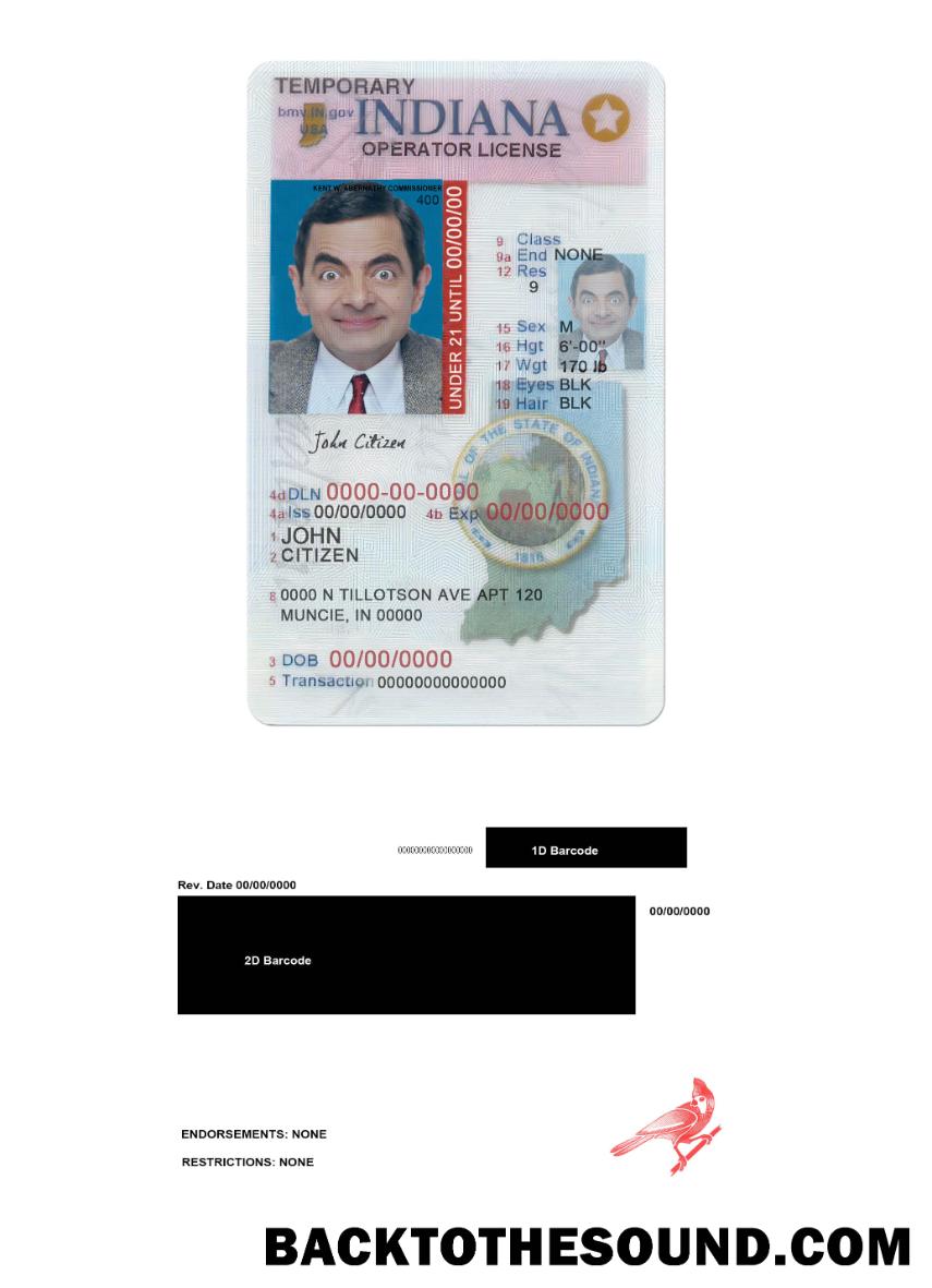 Scarica USA Indiana Patente (operator) Licenza under 21 Campione mockup