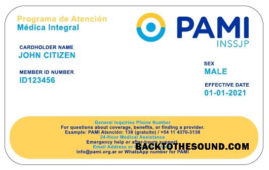 Scarica Argentina PAMI Salute Assicurazione Carta Campione modello