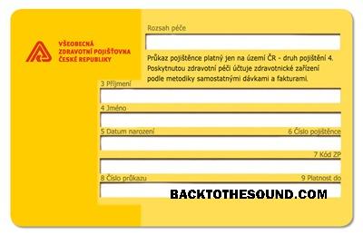 Scarica Repubblica Ceca Salute Assicurazione Carta Campione mockup