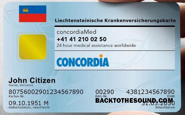 Scarica Liechtenstein Salute Assicurazione Carta Campione anteprima