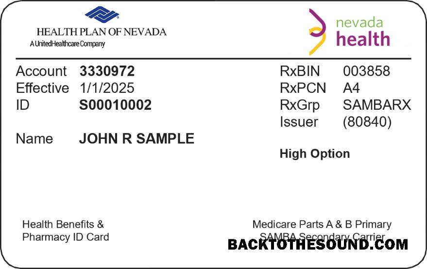 Scarica Nevada Salute Assicurazione Carta Campione mockup