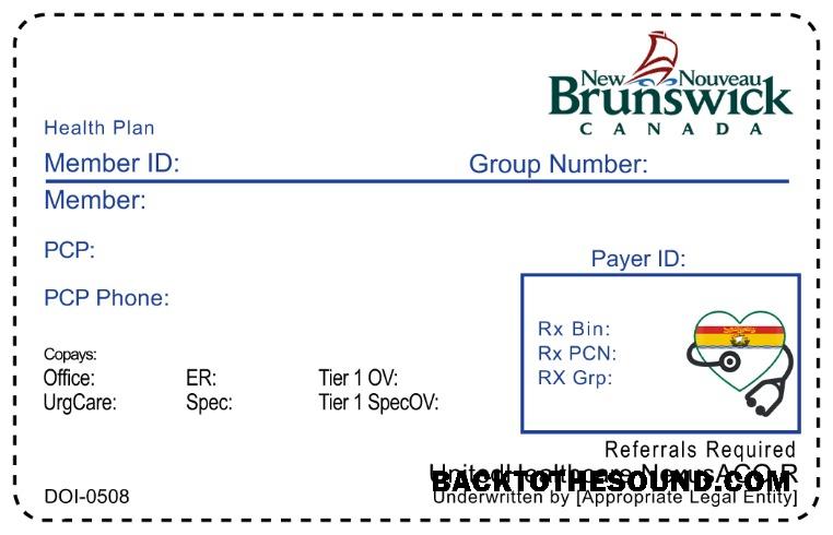 Scarica Nuovo Brunswick Salute Assicurazione Carta Campione modello