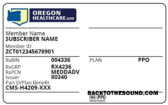 Scarica Oregon Salute Assicurazione Carta Campione mockup