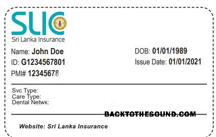 Scarica Sri Lanka Salute Assicurazione Carta Campione mockup