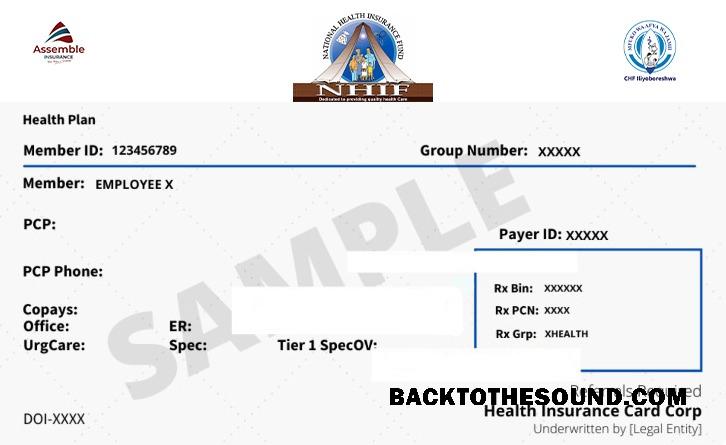Scarica Tanzania Salute Assicurazione Carta Campione mockup