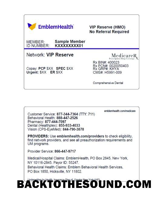 Scarica USA Nuovo York EmblemHealth Salute Certificato Carta Campione design