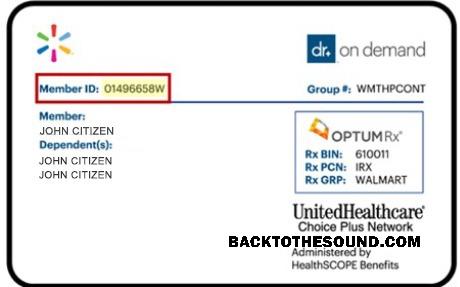 Scarica USA UnitedHealthcare Salute Assicurazione Carta d'identità Campione mockup