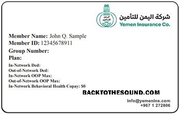 Scarica Yemen Salute Assicurazione Carta Campione anteprima