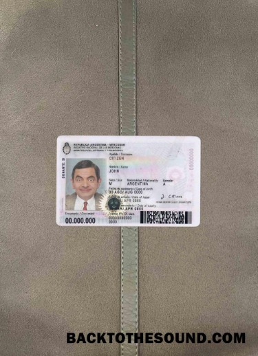 Scarica Argentina Carta d'identità 2020 – Presente foto-look Fronte Campione modello