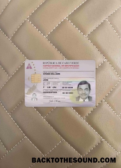 Scarica Capo Verde Carta d'identità foto-look Fronte Campione campione