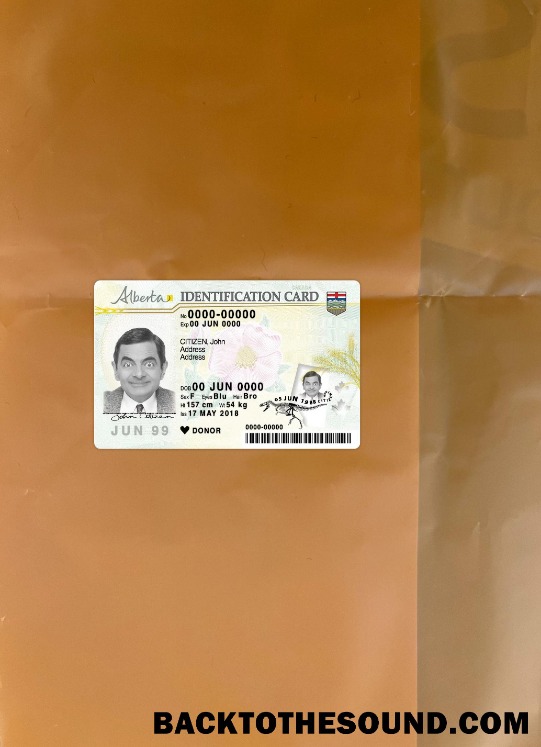 Scarica Canada Alberta Carta d'identità foto-look Fronte Campione campione