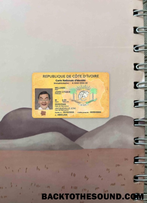 Scarica Cote D'ivoire ID foto-look Fronte Campione design