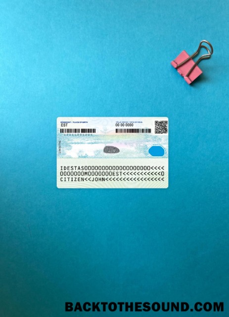 Scarica Estonia Carta d'identità 2018 Presente Versione 2 foto-look Retro Campione anteprima