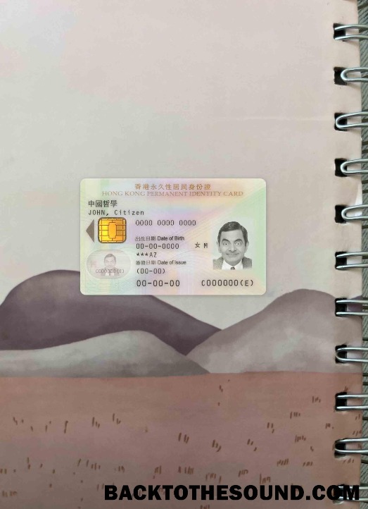 Scarica Hong Kong permanente Carta d'identità 2003 2018 foto-look Fronte Campione design