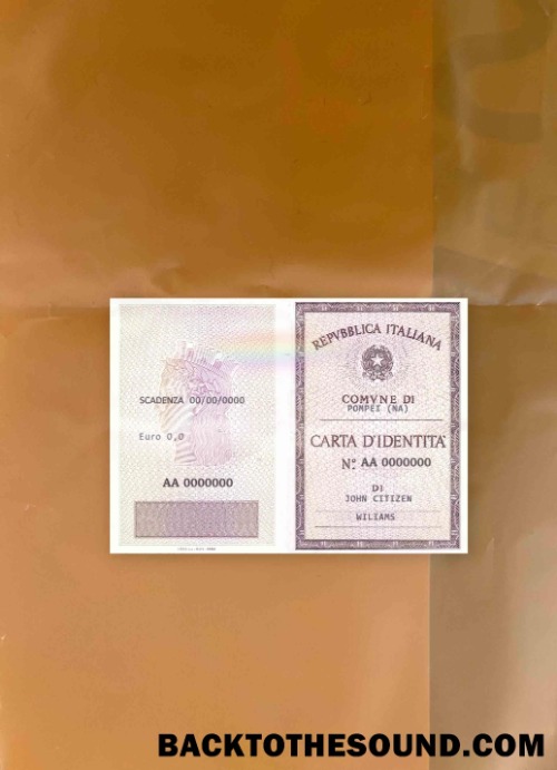 Scarica Italia Identità Carta (La Carta D’Identita’ Italiana) foto-look Fronte Campione campione