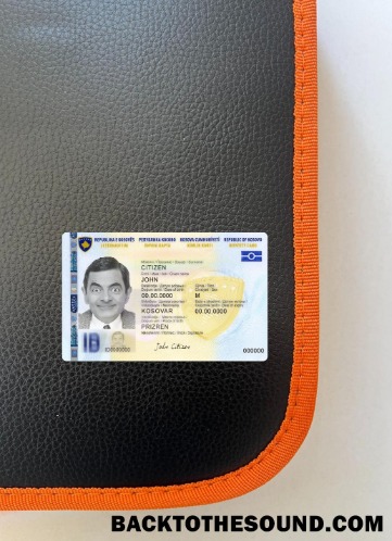 Scarica Kosovo Carta d'identità foto-look Fronte Campione design