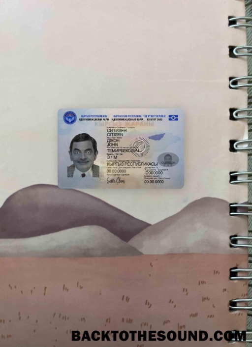 Scarica Kirghizistan ID foto-look Fronte Campione design