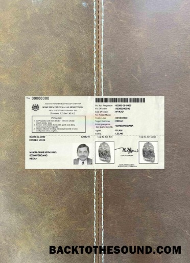 Scarica Malesia Temporary identificazione Certificato 2016 foto-look Campione campione