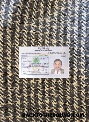 Scarica Maldive Carta d'identità foto-look Fronte Campione design