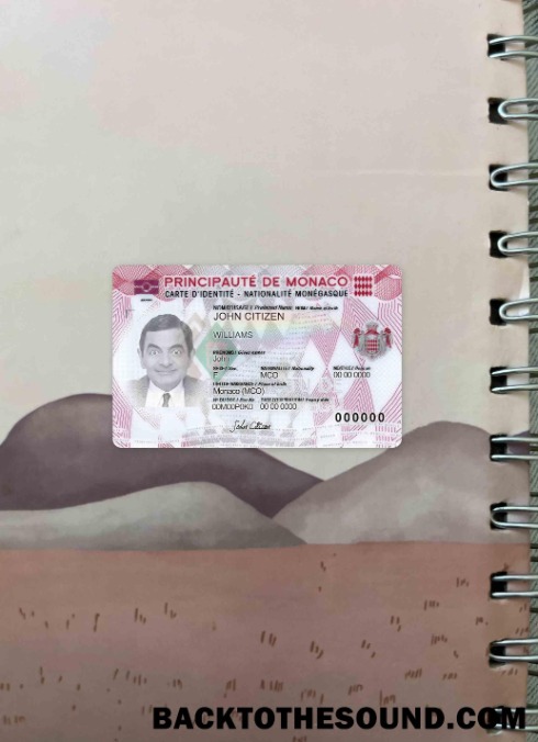 Scarica Monaco digital Carta d'identità foto-look Fronte Campione anteprima