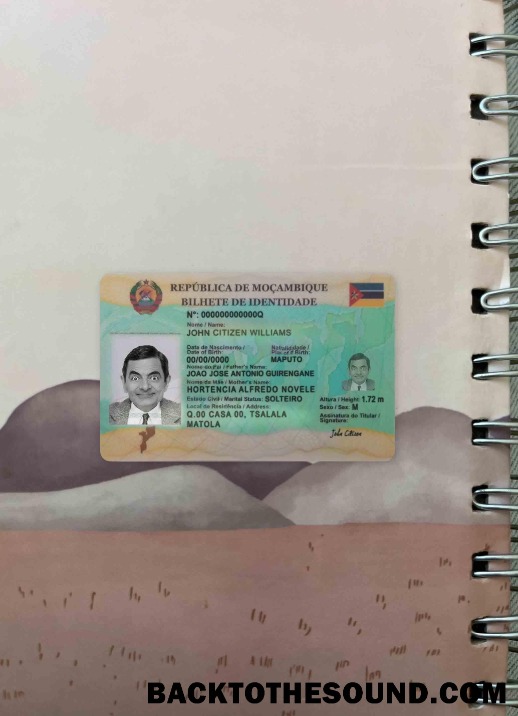 Scarica Mozambico ID foto-look Fronte Campione modello