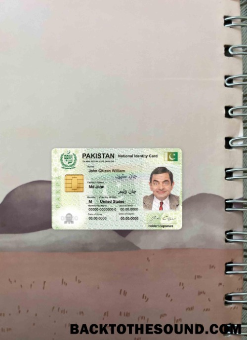 Scarica Pakistan ID foto-look Fronte Campione mockup