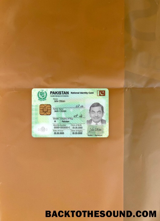 Scarica Pakistan nazionale Carta d'identità foto-look Fronte Campione anteprima