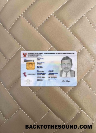 Scarica Perù ID foto-look Fronte Campione anteprima