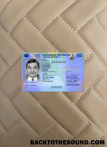 Scarica Slovacchia Carta d'identità 2022 Presente foto-look Fronte Campione design