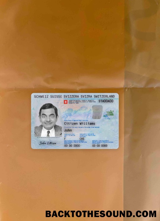 Scarica Svizzera Carta d'identità foto-look Fronte Campione design