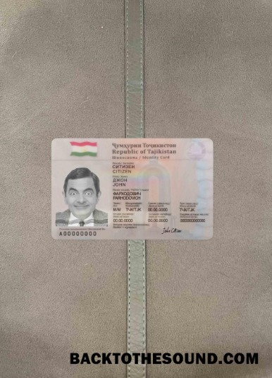 Scarica Tagikistan ID foto-look Fronte Campione modello