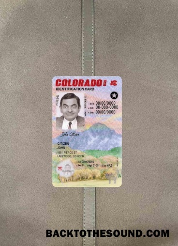 Scarica USA Colorado Carta d'identità under 21 foto-look Fronte Campione design