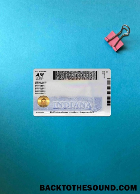 Scarica USA Indiana Carta d'identità foto-look Retro Campione anteprima