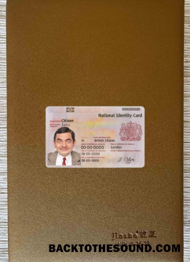 Scarica Regno Unito ID (Identità Carta) foto-look Fronte Campione modello