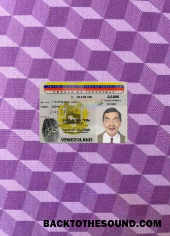 Scarica Venezuela ID foto-look Fronte Campione mockup
