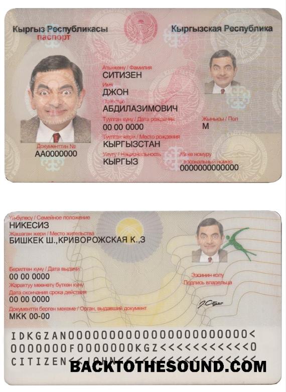 İndir Kırgızistan Kimlik Örnek taslak