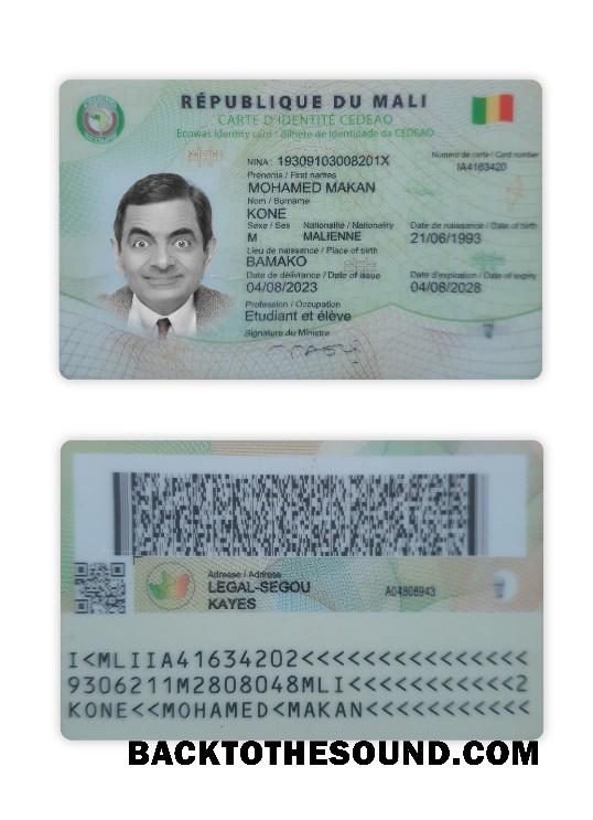 İndir Mali Kimlik Kartı Örnek tasarım