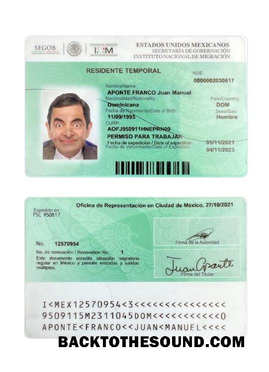 İndir Meksika Oturma İzni 2021 Mevcut Örnek örnek