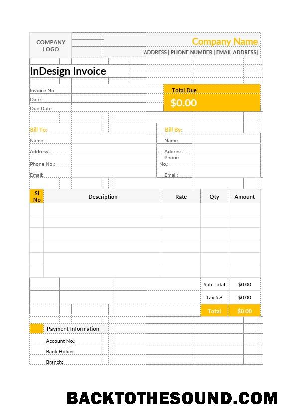 İndir Indesign Fatura Örnek örnek