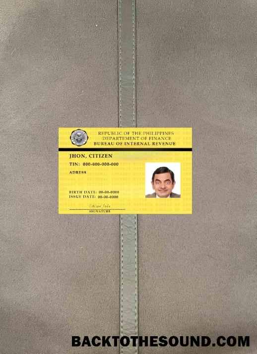 Λήψη Φιλιππίνες bureau of internal Έσοδα φωτο-εμφάνιση Εμπρός Δείγμα πρότυπο