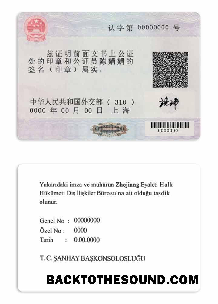 İndir Çin foreign embassyconsulate Kimlik Doğrulama Etiket notary Damga PSD Örnek örnek
