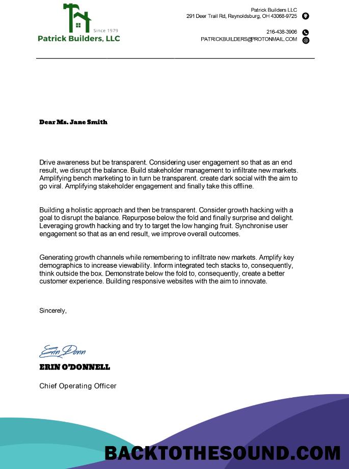 İndir letterhead in Word and PDF Format, fully Düzenlenebilir Örnek şablon
