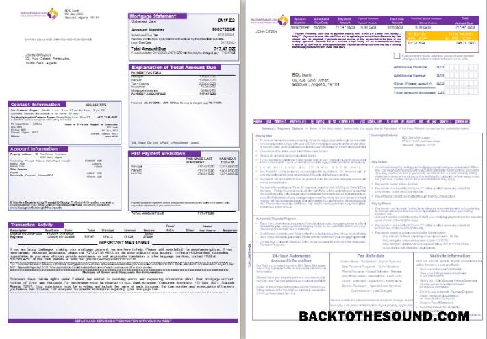 İndir Cezayir BDL Banka İpotek Hesap Özeti, 3 pages 1 2 scr Örnek taslak