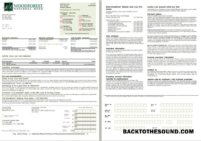 İndir Avustralya Woodforest ulusal Banka İpotek Hesap Özeti, 2 pages, 1 2 scr Örnek ön izleme