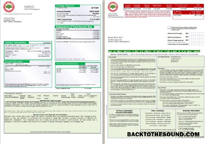 İndir Bangladeş Rupali Banka İpotek Hesap Özeti, 3 pages, 1 2 scr Örnek ön izleme
